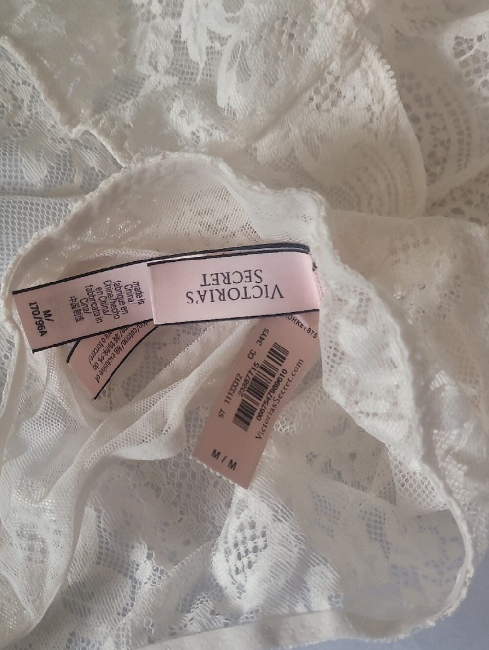 Victoria's 💎Secret Sheer Lace High-Neck Bodysuit in Ivory - Picture 2 of 3